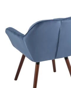 Второе фото. Кресло Брайан глубокий синий