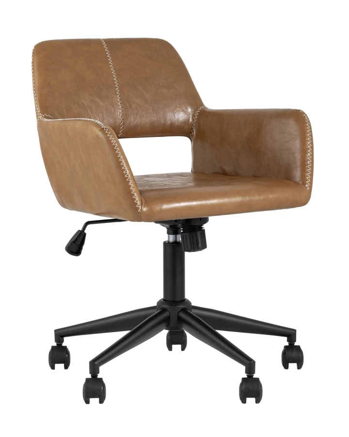 Кресло компьютерное Филиус экокожа коричневый (изображение №1)