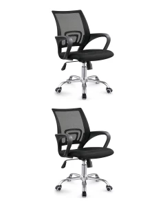 Кресло офисное TopChairs Simple New черный 2 шт