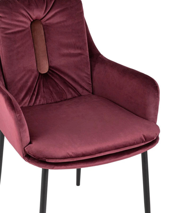 Кресло Саманта велюр бордовый (изображение №8)