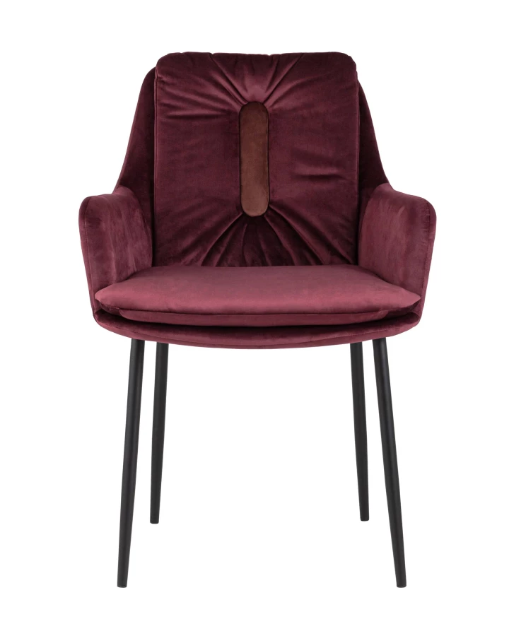 Кресло Саманта велюр бордовый (изображение №3)