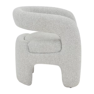 Второе фото. Кресло лаунж Bones жемчужный