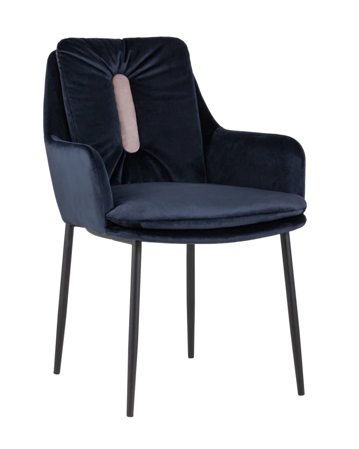 Кресло Саманта велюр темно-синий (изображение №1)