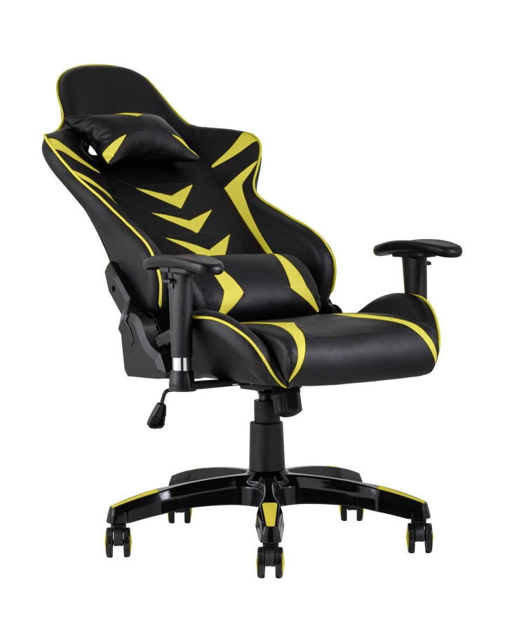 Кресло игровое TopChairs Corvette желтое (изображение №7)