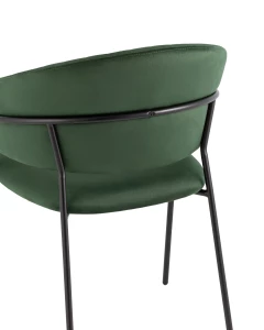 Второе фото. Стул Бруно велюр зелёный