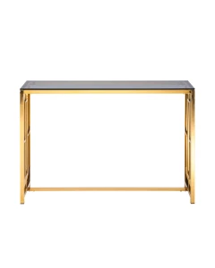 Второе фото. Консоль БРУКЛИН 115*30 золото стекло smoke