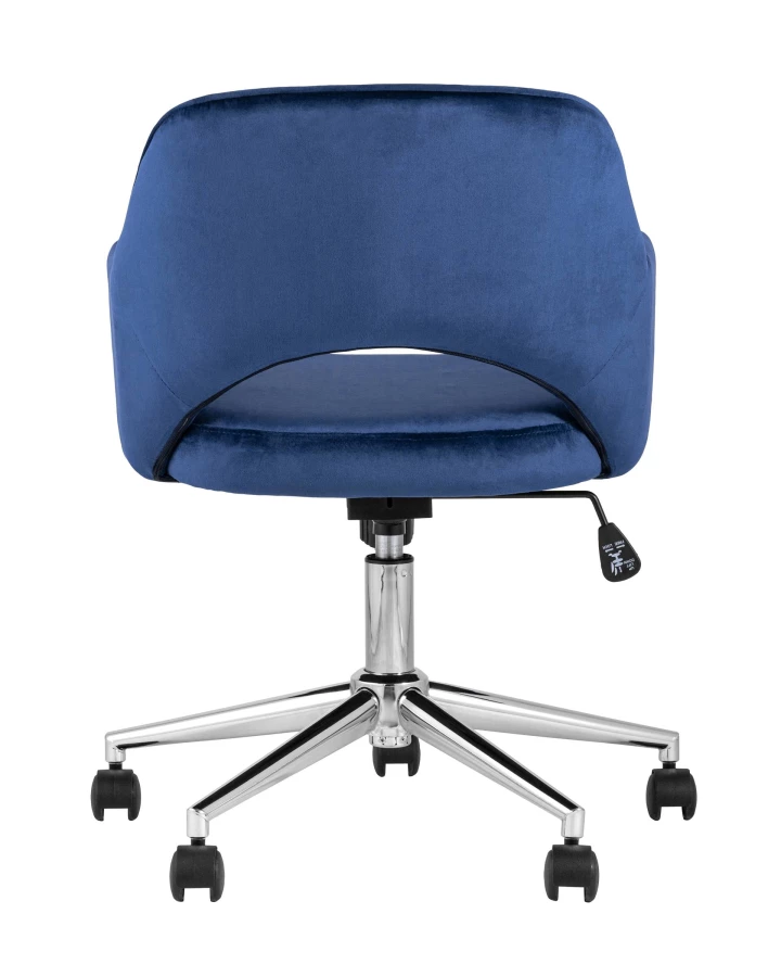 Кресло компьютерное Кларк велюр синий (изображение №4)