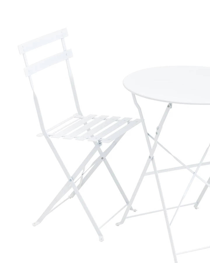 Комплект стола и двух стульев Бистро белый (изображение №2)