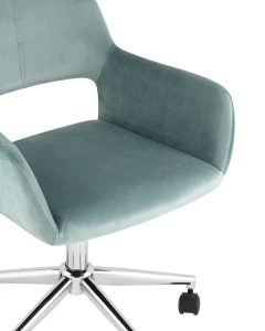 Второе фото. Кресло офисное ROSS велюр серо-зеленый