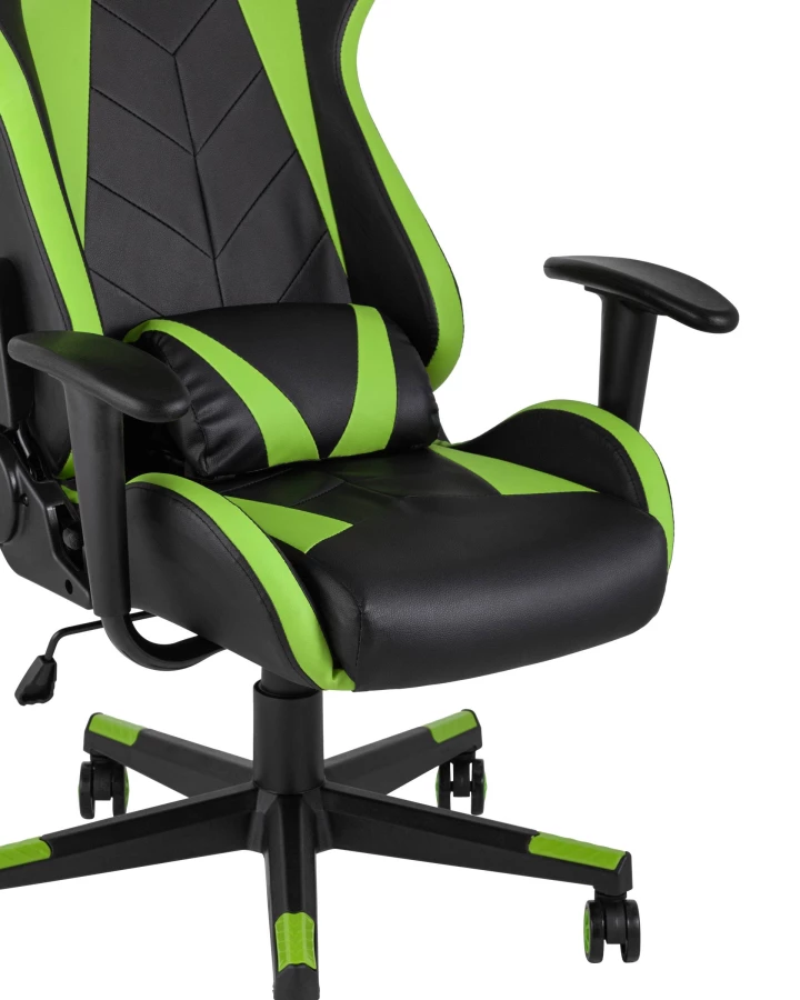 Кресло игровое TopChairs Gallardo зеленое (изображение №8)