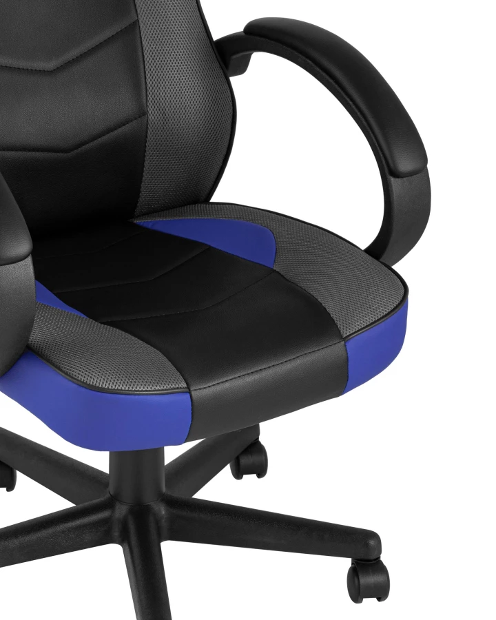 Кресло игровое TopChairs Sprinter синее (изображение №7)