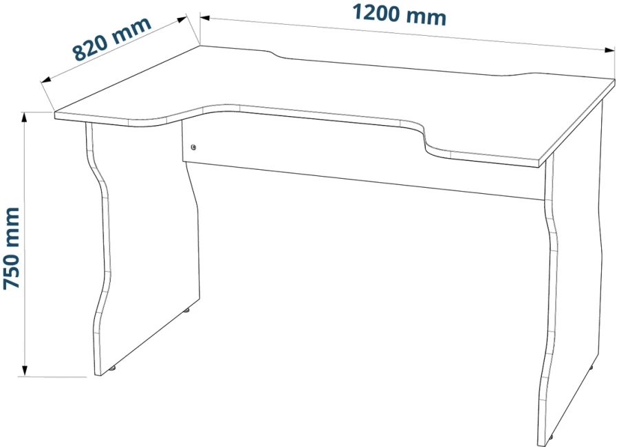 Стол компьютерный ВАРДИГ K1 120x82 (изображение №3)