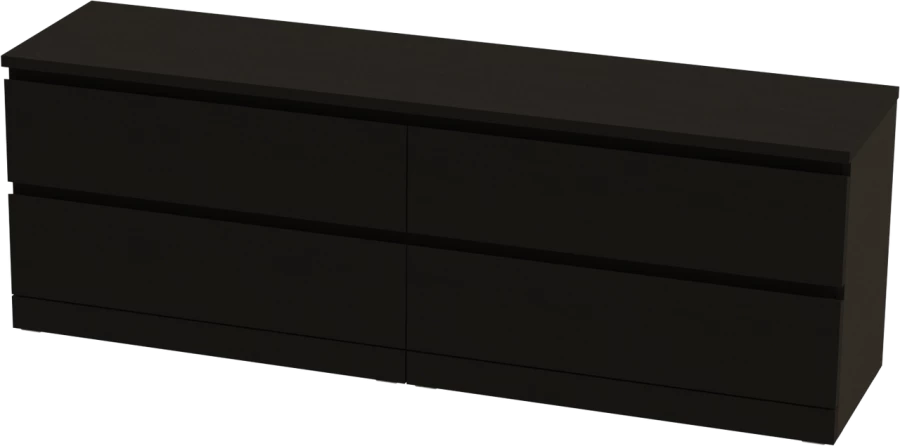 Комод Варма 4Д низкий с четырьмя выдвижными ящиками (изображение №1)