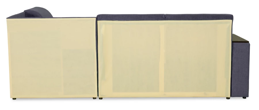 Угловой диван-кровать Сенатор, темно-синий, 260х187х92 см (изображение №11)