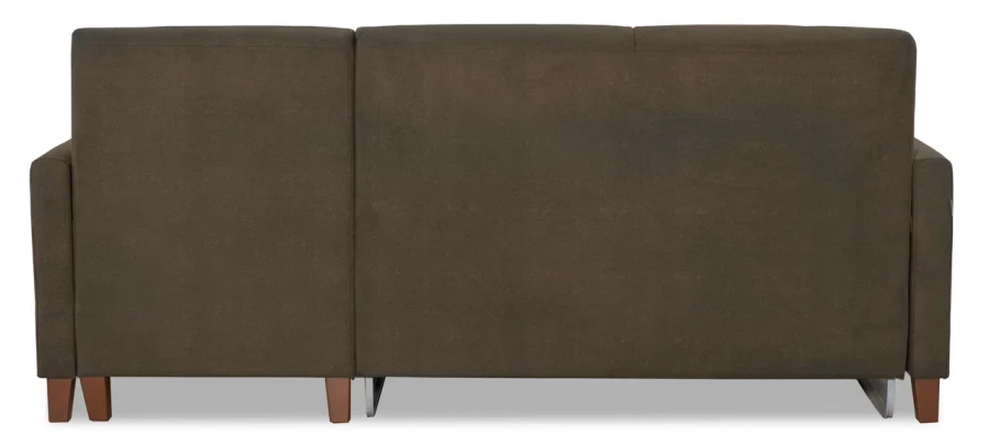 Диван-кровать Марсель со спальным местом, коричневый  228х160х97 см (изображение №10)
