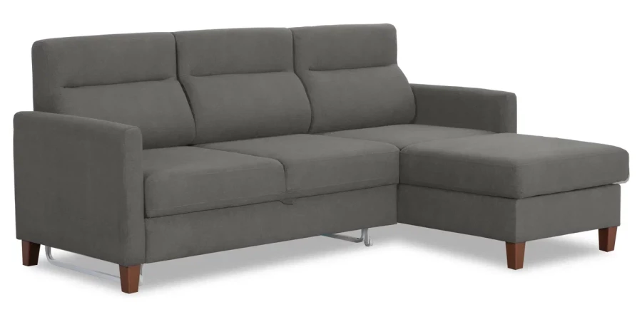 Диван-кровать, Марсель со спальным местом,серый 228х160х97 см (изображение №2)