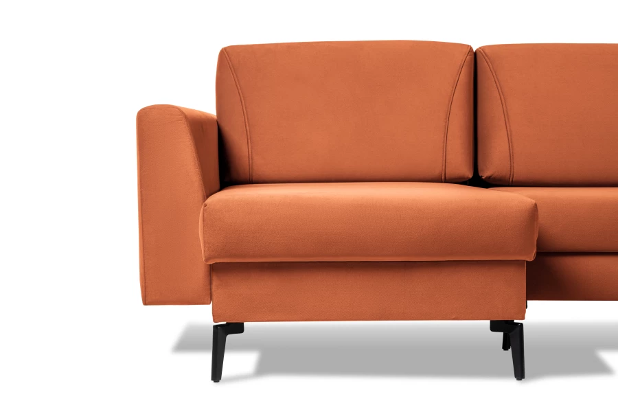 Диван-кровать Тенериф 1, велюровый, раскладной, терракотовый велюр, 315х157х70 см (изображение №2)