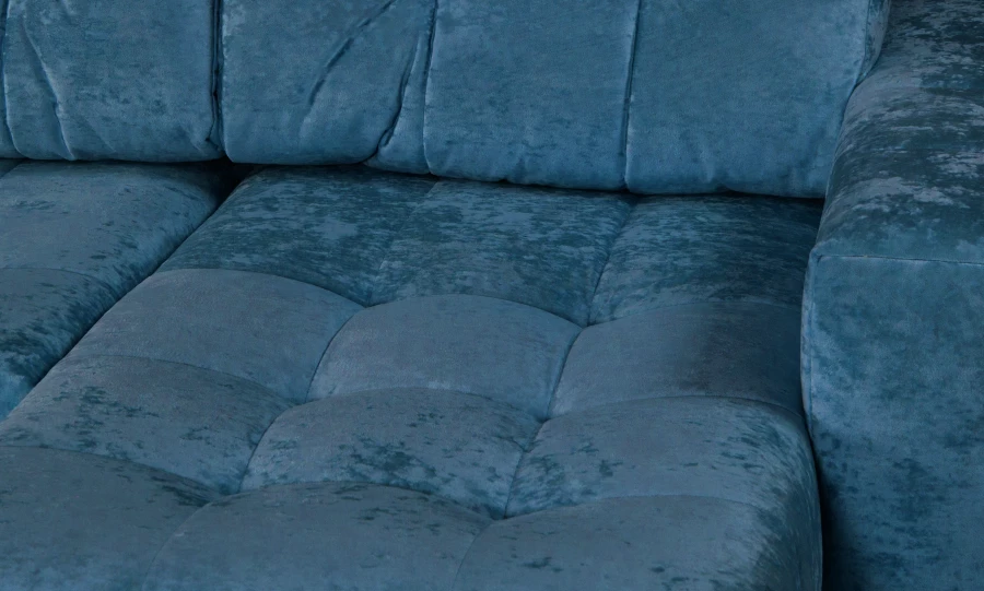 Угловой диван-кровать Реал, светло-синий,  228х160х97 см (изображение №3)