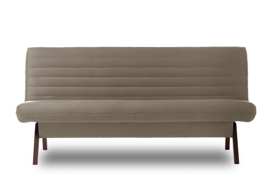 Диван-кровать Каир (БД), серо-песочный, замша, 188х73х88 см (изображение №2)