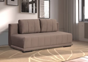 Второе фото. Диван-кровать Флорида, велюровый, кофейно-песочно-серый, 201х90х90 см