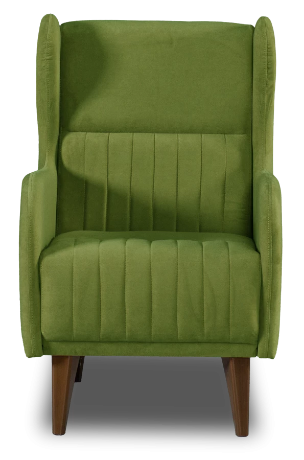 Кресло мягкое Градара, нераскладной, велюр, болотно-зеленый, 66х84х102 см (изображение №3)