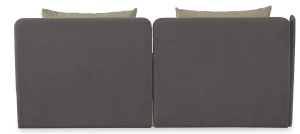 Второе фото. Диван-кровать Орлеан велюровый, раскладной, с ящиком для белья, механизм Книжка, светло песочный велюр, 198х88х81 см