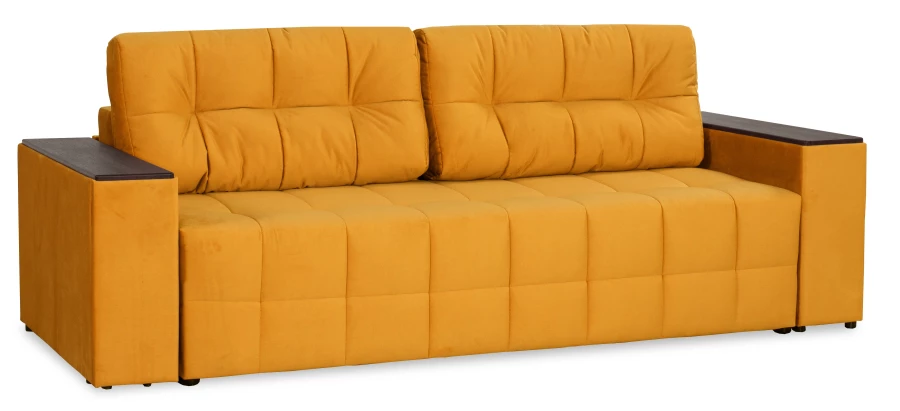 Диван-кровать Элегант, темно-желтый, 253х106х99 см (изображение №13)