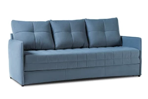 Диван-кровать Панда, велюровый, раскладной, синий, 215х92х100 см