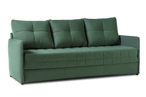 Диван-кровать Панда, велюровый, раскладной, зеленый, 215х92х100 см