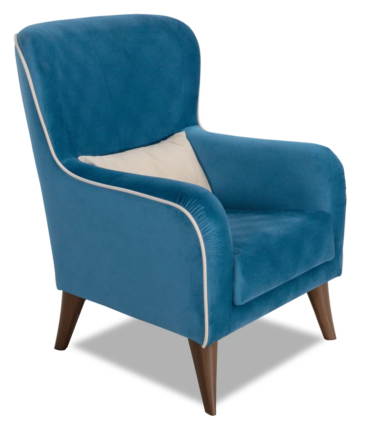 Кресло мягкое Вояж 7, анатомическое, синий, 72х94х94 см (изображение №8)