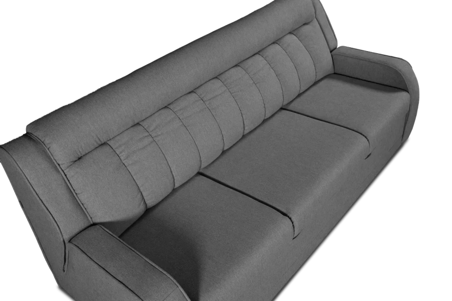 Прямой диван-кровать Блистер, раскладной, серый 231х96х96 см (изображение №7)