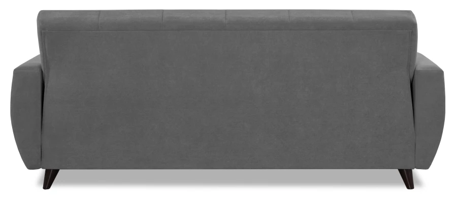 Диван-кровать Бетти 2 велюровый, раскладной, темно-серый, 236х88х96 см (изображение №11)