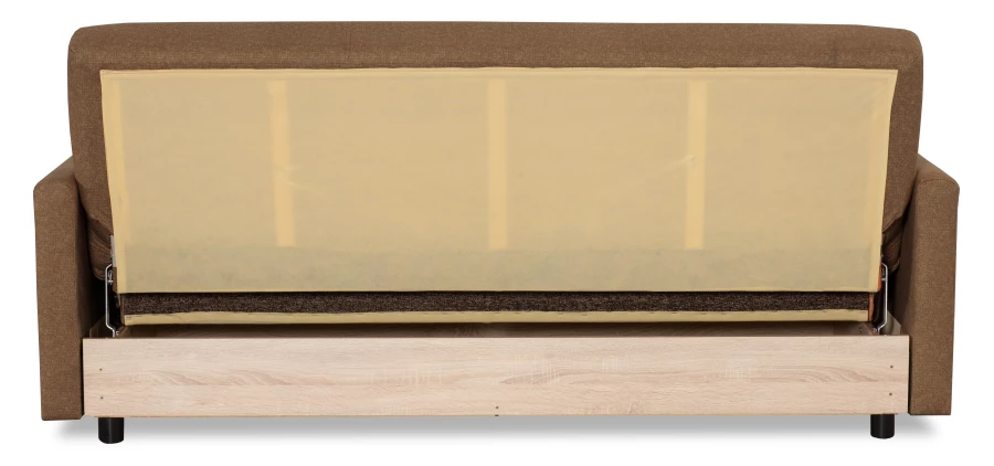 Диван-кровать Квин, раскладной, с ящиком для белья,  коричневый-велюр, 216х84х85 см (изображение №9)