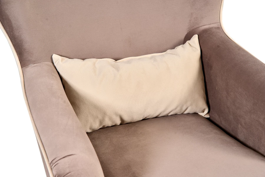 Кресло мягкое Вояж 7, анатомическое, кофейно-песочный, 72х94х94 см (изображение №7)