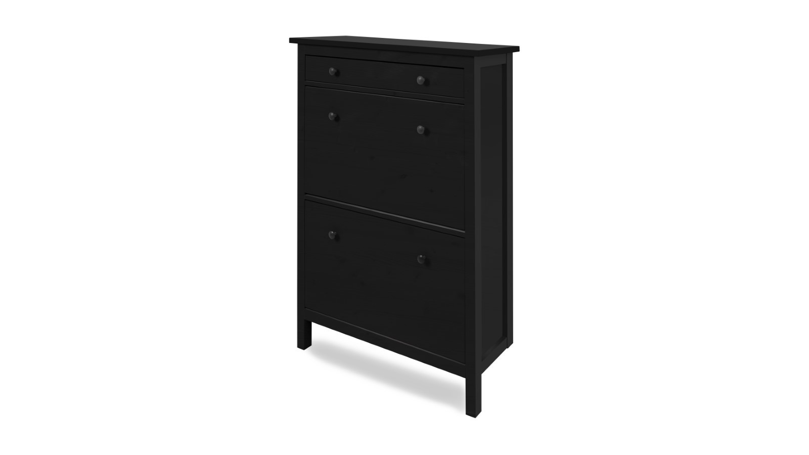 Обувница - аналог IKEA HEMNES / ХЕМНЭС/ ХЕМНЕС / КЫМОР / ИКЕА 89х127x30 см, черный