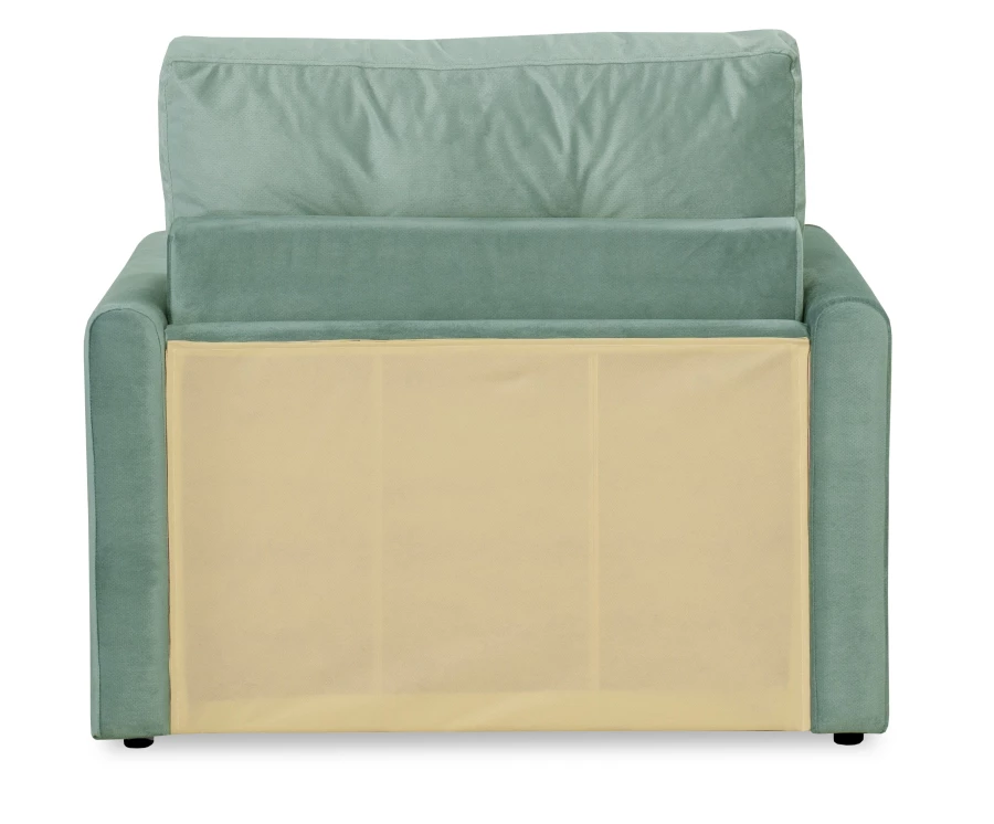 Прямой диван-кровать Юнат 2, раскладной, мятный, 106х87х94 см (изображение №5)