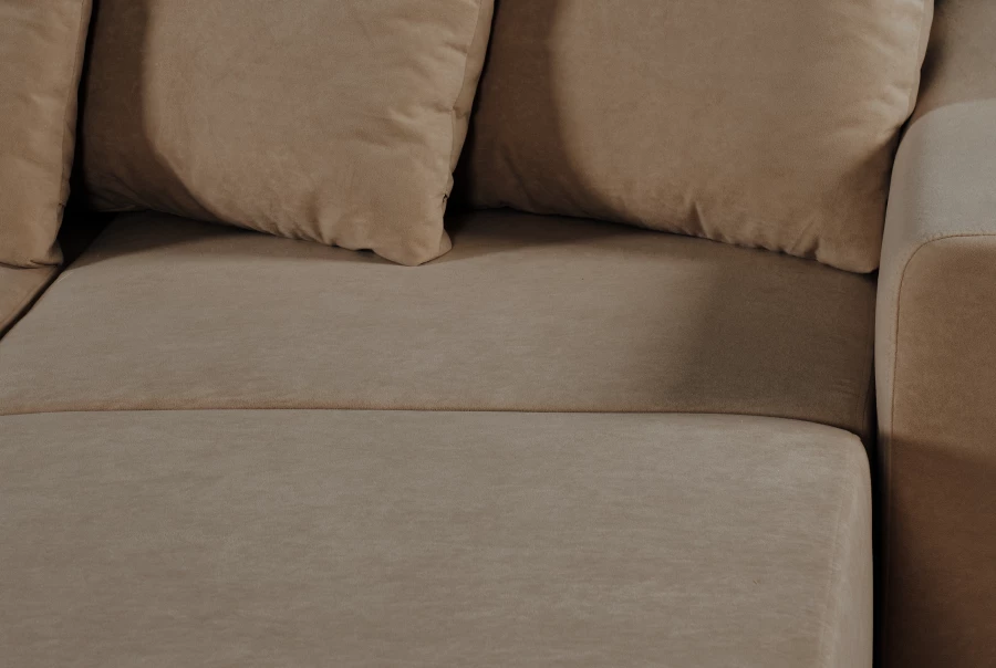 Угловой диван-кровать Халиф, какао велюр 261х102х96 см (изображение №6)