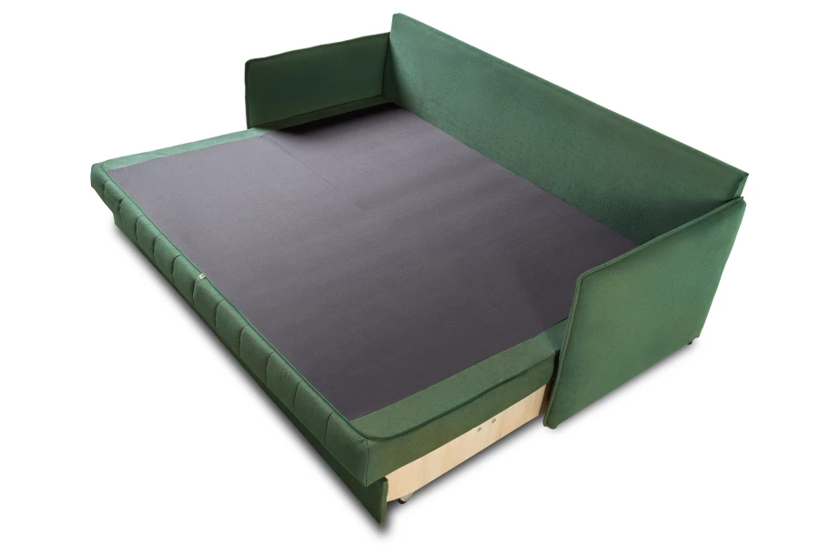 Диван-кровать Панда, велюровый, раскладной, зеленый, 215х92х100 см (изображение №5)