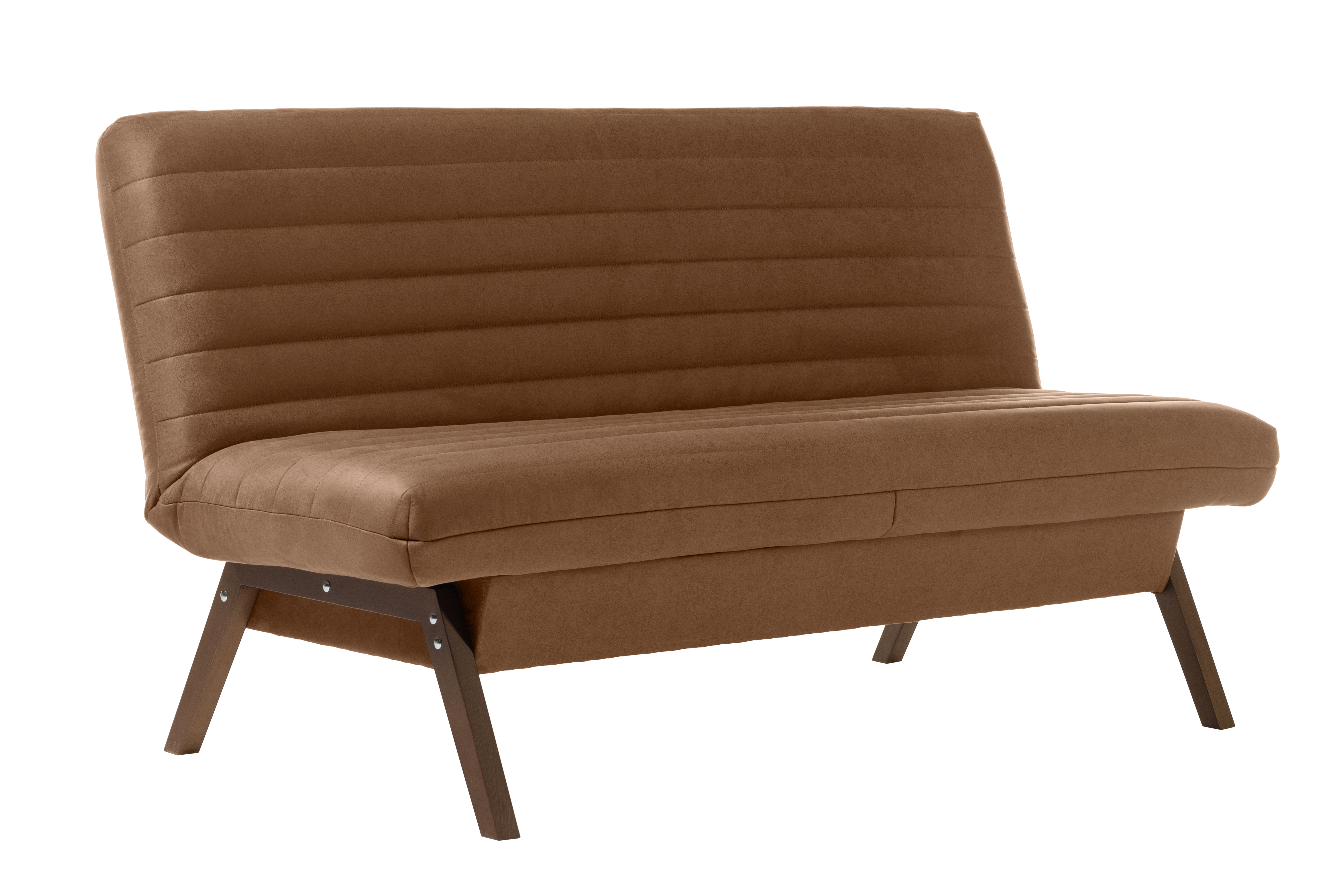 Диван-кровать Каир (МД), коричневый, замша, 168х73х88 см