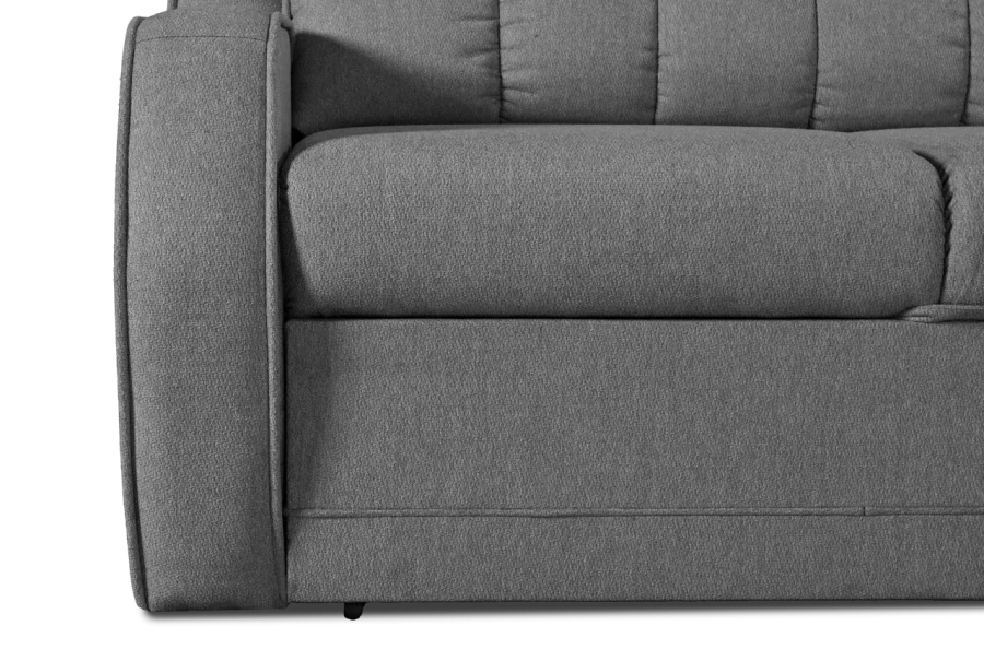 Прямой диван-кровать Блистер, раскладной, серый 231х96х96 см (изображение №9)