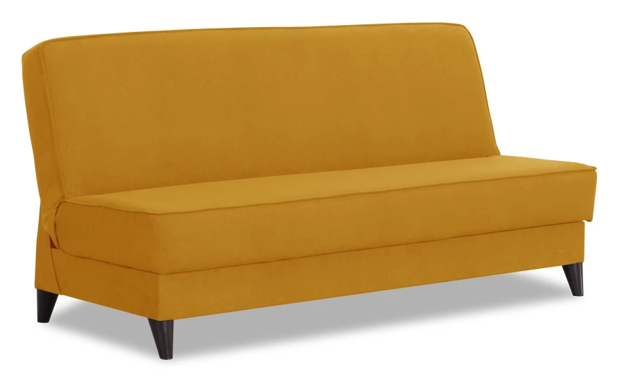 Прямой диван Наварра 2, жёлтый с мелкими разводами 187х87х90 см (изображение №3)