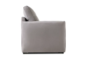 Второе фото. Диван-кровать Панда, велюровый, раскладной, светло-серый, 215х92х100 см