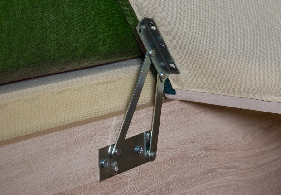 Угловой диван-кровать Сенатор, зеленый,  260х187х92 см (изображение №6)