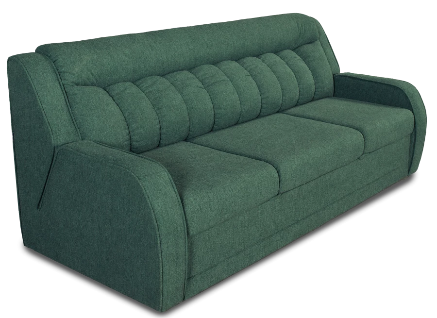Прямой диван-кровать Блистер, раскладной, зеленый, 231х96х96 см (изображение №2)