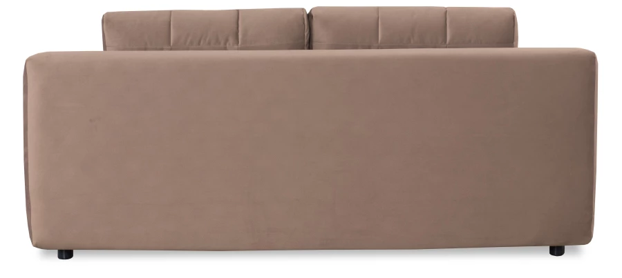 Диван-кровать Флорида, велюровый, кофейно-песочно-серый, 201х90х90 см (изображение №9)