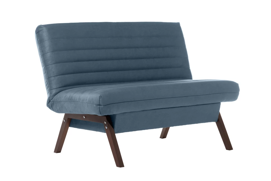 Кресло Каир, сине-серая замша, 130х73х88 см (изображение №2)