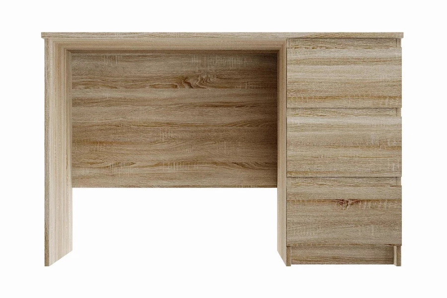 Письменный стол 3 ящика Кастор - аналог IKEA KULLEN, 115,6х65х75,сонома (изображение №2)