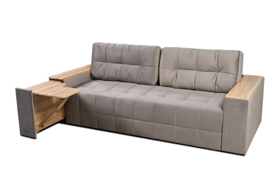 Диван-кровать Элегант 2022, серый 253х106х99 см (изображение №14)