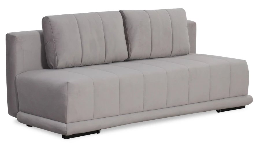 Диван-кровать Флорида, велюровый, светло-серый, 201х90х90 см (изображение №1)