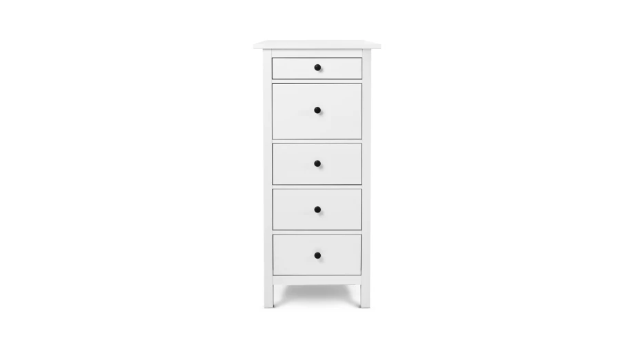 Комод с 5 ящиками - аналог IKEA HEMNES / ХЕМНЭС/ ХЕМНЕС / КЫМОР / ИКЕА 58х131х40 см, белый (изображение №2)